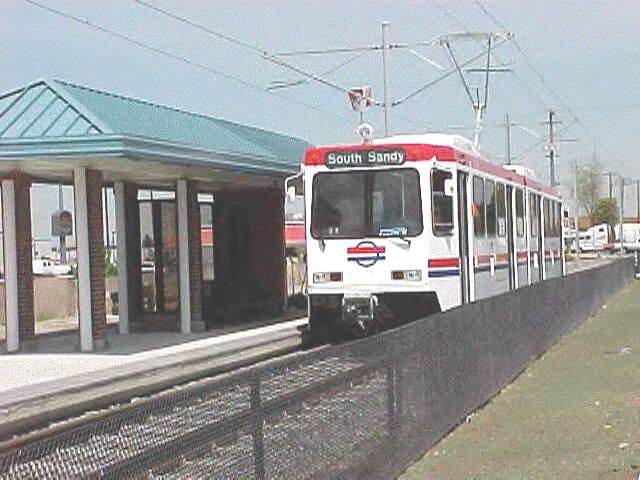 Salt Lake City LRT and station