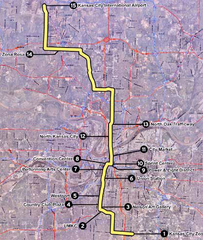 KC LRT map