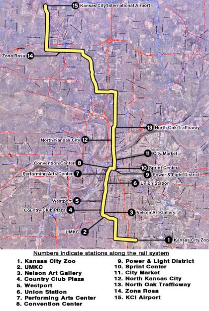 KC LRT map