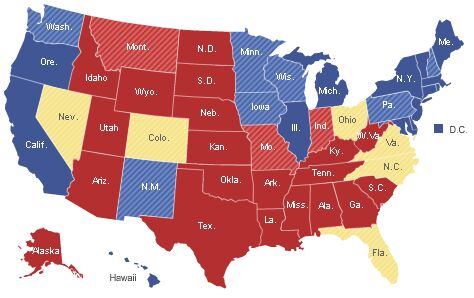 US electoral map
