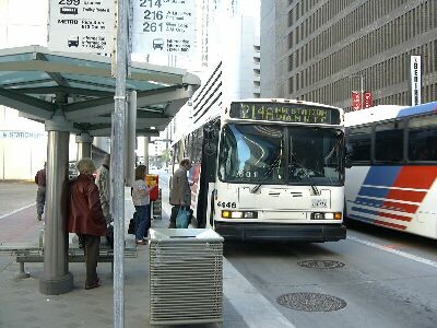 Houston bus, passengers