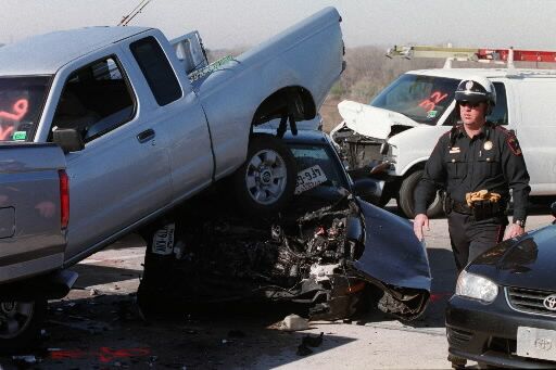 Houston car-train crash