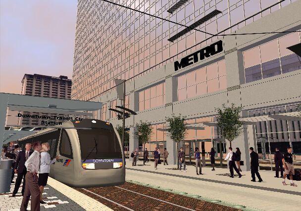 Houston LRT simulation