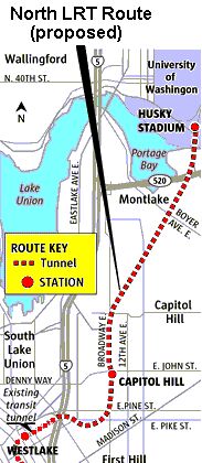 Seattle LRT map