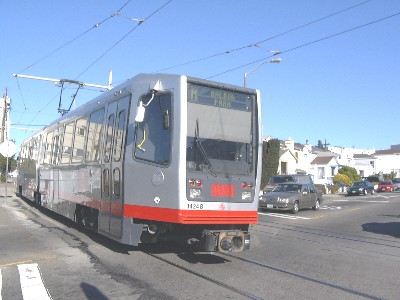 SF Muni LRT streetcar