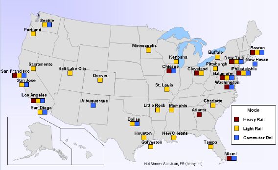 USA rail transit